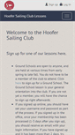 Mobile Screenshot of lessons.hoofersailing.org