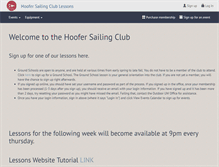 Tablet Screenshot of lessons.hoofersailing.org